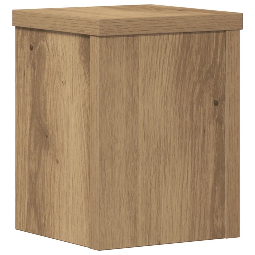 Supporti per piante | Sostegno per piante 2 pz Rovere 15x15x20 cm in Multistrato