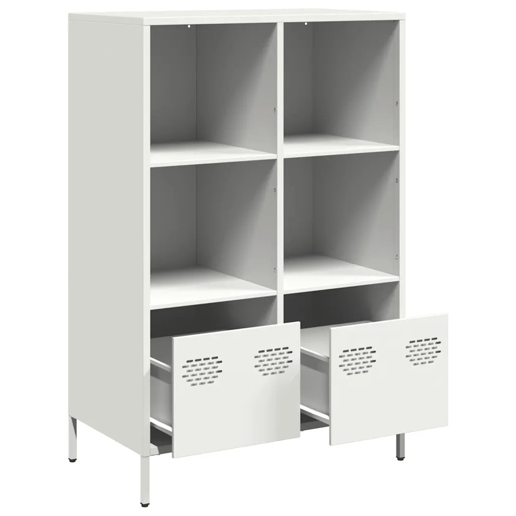 Credenza Bianca 68x39x103,5 cm in Acciaio 851387