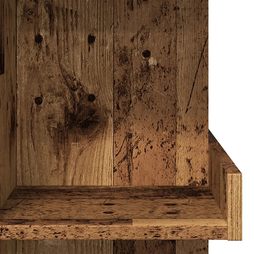Tavolo Bar con Ripiani Legno Antico 100x50x101,5 cm Truciolato