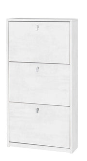 KIT MOBILE SCARPIERA 3 ANTE CON RIBALTA H117 L63 P18Cm FINITURA BIANCO OSSIDO SARMOG Sk553k
