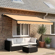 Tenda retrattile Sabbia 350 x 250 cm Poliestere e Alluminio 3425941