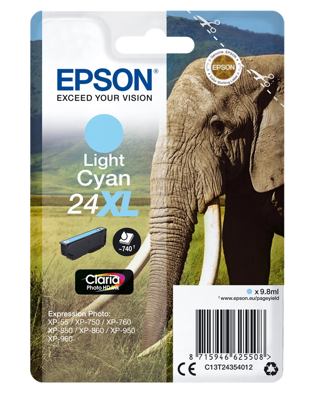 Epson Elephant Cartuccia Ciano chiaro XL