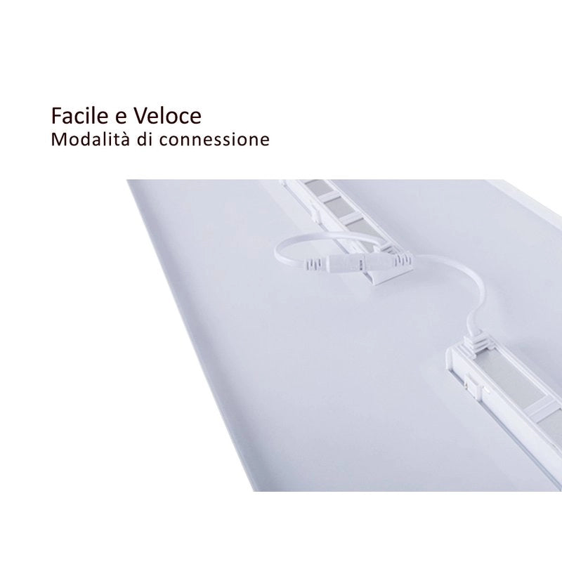 Pannello Led Con Ottica Modulare UGR 16 Bianco Neutro 30W 30X120cm 150LM/W Per Ufficio Enti Pubblici