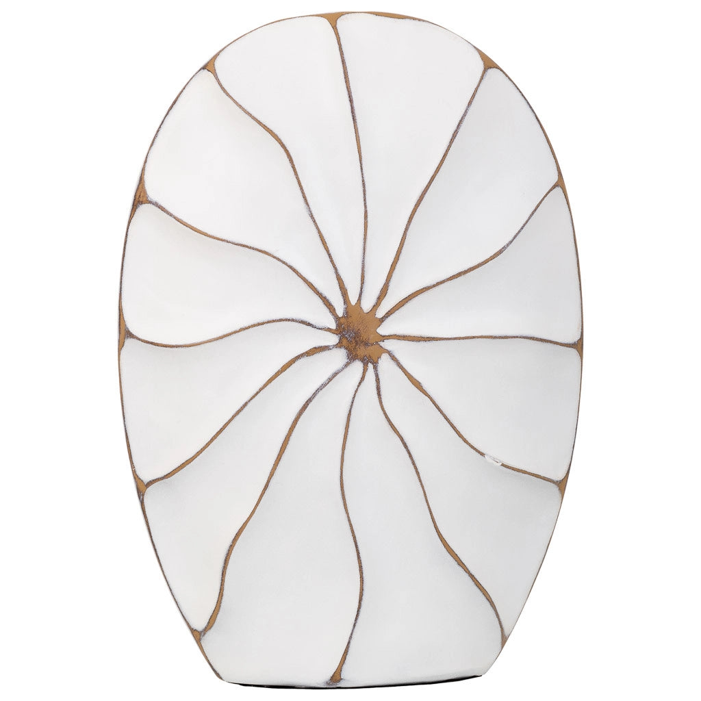 Vaso in poliresina bianca 27x8x39,5h