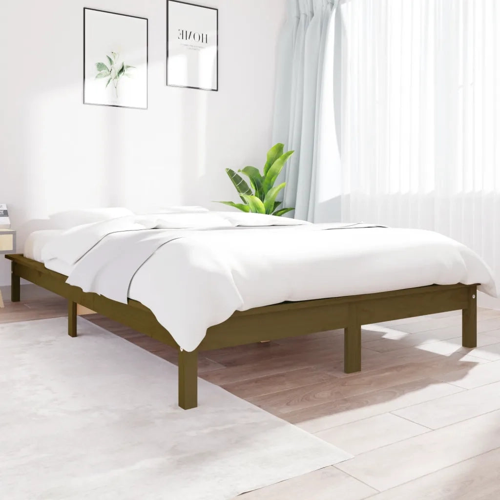 Giroletto senza Materasso-Struttura Letto Ambra 200x200 Legno Massello 471798