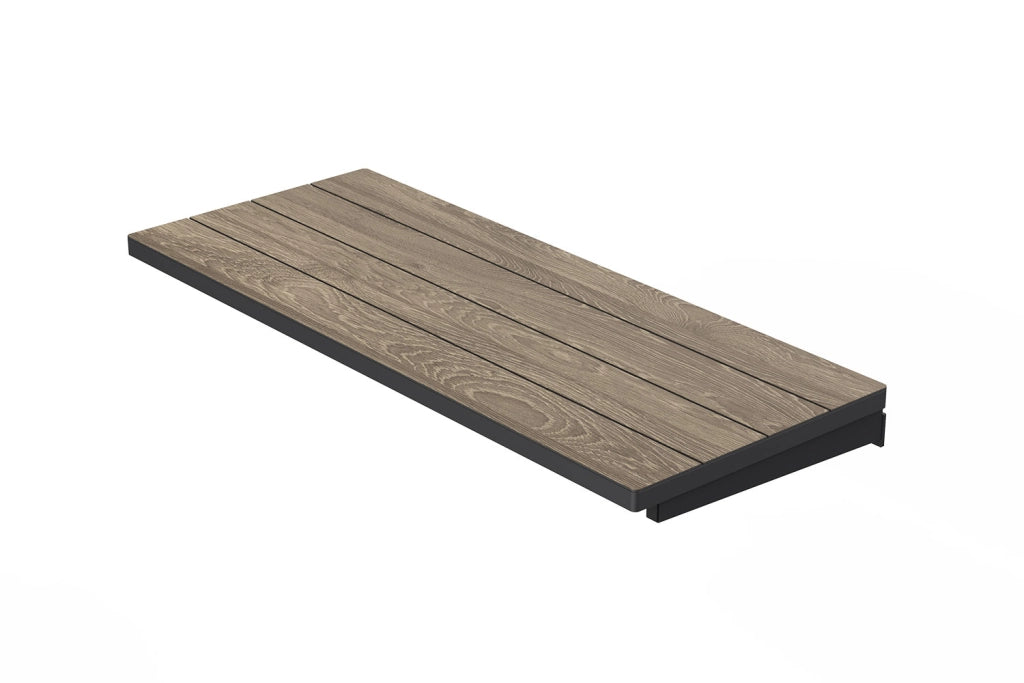 Tavolo Allungabile Interno-Esterno 162-233x94x75 cm Keter Porto Nova in Decocoat Graphite e Ashwood