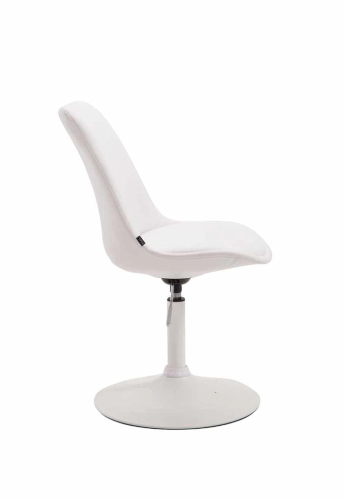 Set di 4 sedie da pranzo Maverick in ecopelle bianco,bianco