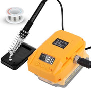 Stazione per saldatura - 18V Digitale - Per fai da te - Riparazione di apparecchiature - Riparazione orologi - Filo di rame - Batteria 18V Li-ion - Accu compatibile
