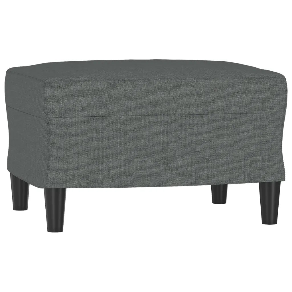 Poggiapiedi Grigio Scuro 60x50x41 cm in Tessuto 349280