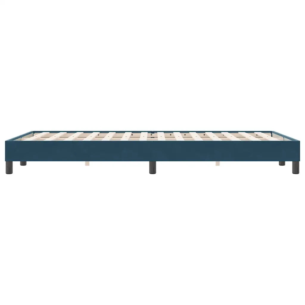 Giroletto senza Materasso Blu Scuro 120x220 cm in Velluto