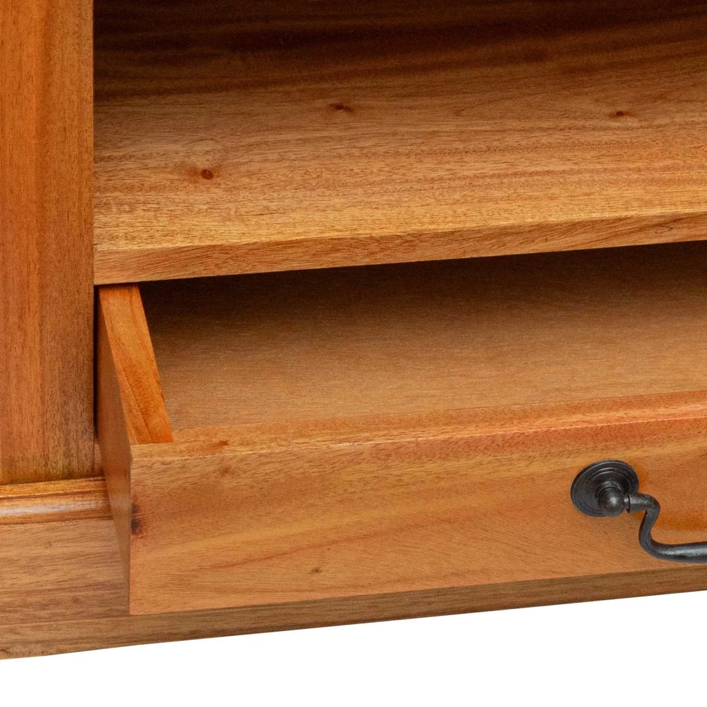 MobileTVAngolare con cassetto Naturale 79 x 40 x 46 cm