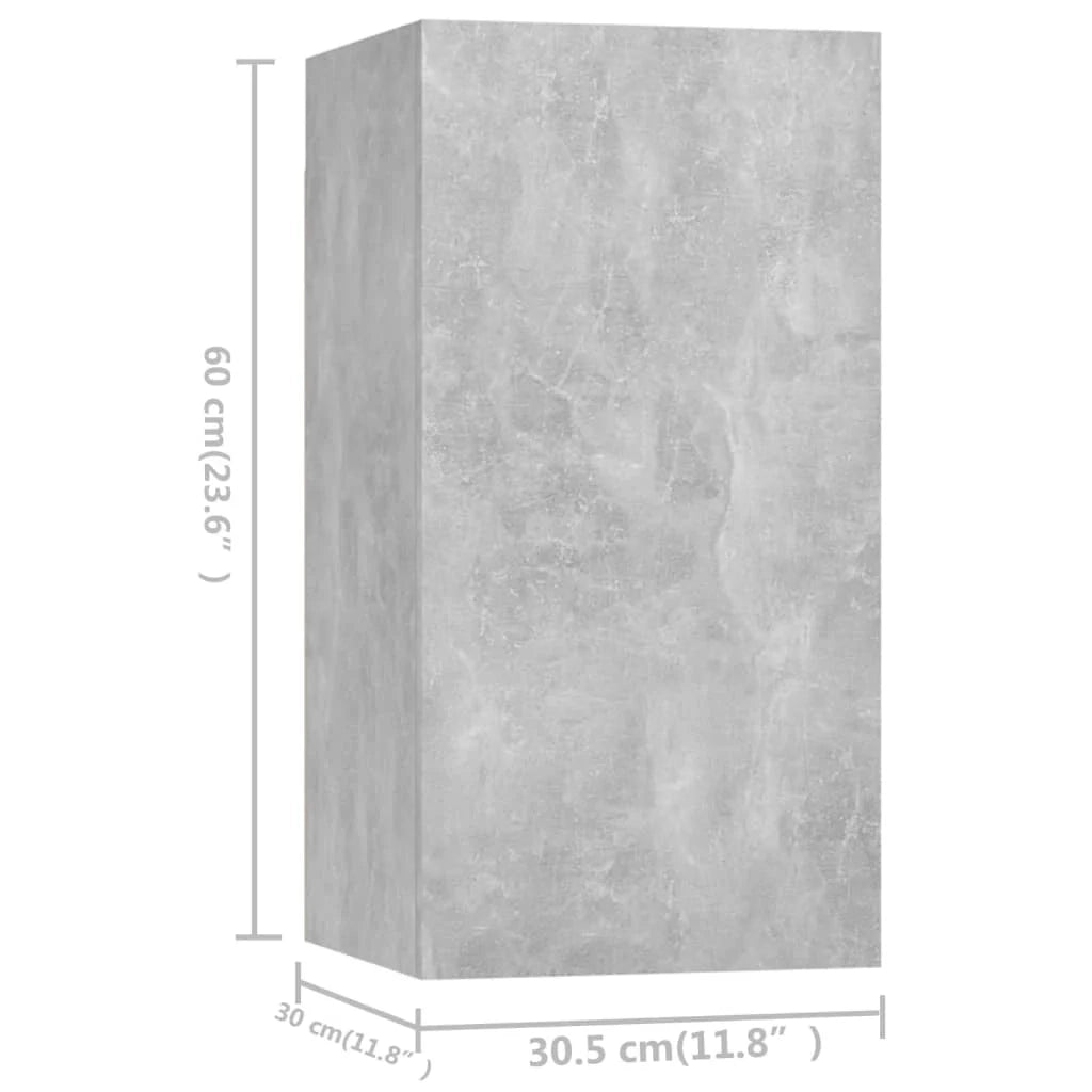 Set di mobili da 9 pezzi tra cui armadio credenza mobile TV soggiorno/camera da letto/salotto legno ingegnerizzato grigio 02_0024350