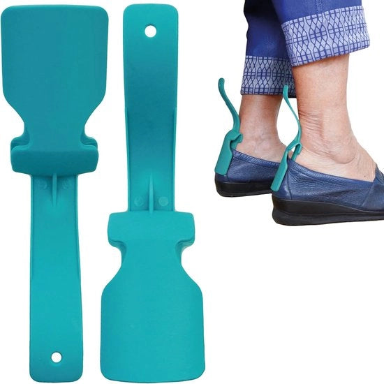 2 paia di calze mini clip-on - facili da indossare - calze e scarpe flessibili e protettive - adatti a tutte le età (blu)