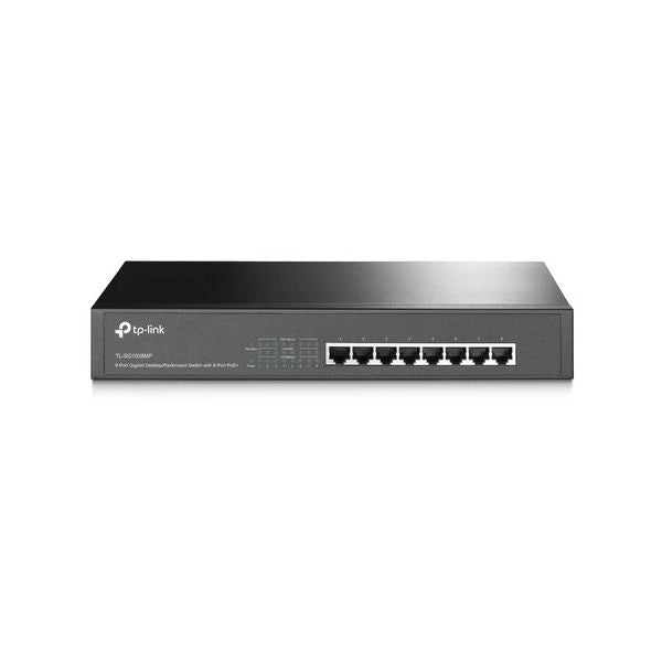Tp-link tl-sg1008mp non gestito gigabit ethernet (10/100/1000) supporto power over ethernet (poe) 1u nero - TPLNE000214