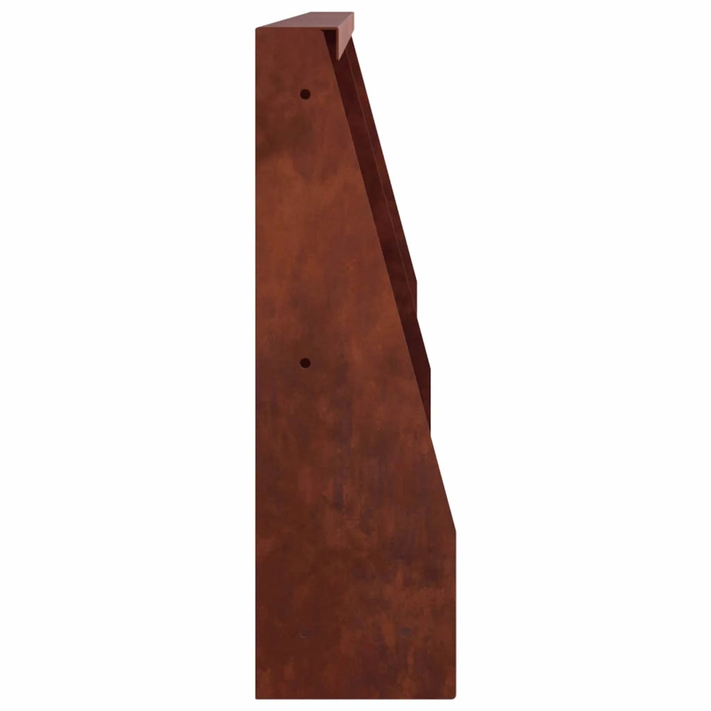 Muro di contenimento 2 pz 40 x 12 x 50 cm Acciaio Corten 8015261