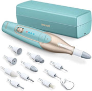 Set di manicure-pedicure con illuminazione LED ricaricabile fino a 4400 giri al minuto - cura delle mani e dei piedi