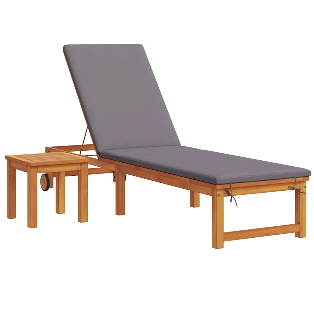 Lettino da sole 2 pcs Marrone Legno di Acacia Massello 3333833