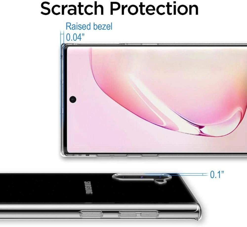 Cover Custodia per Samsung Galaxy Note 10 Trasparente in TPU Slim Antiscivolo