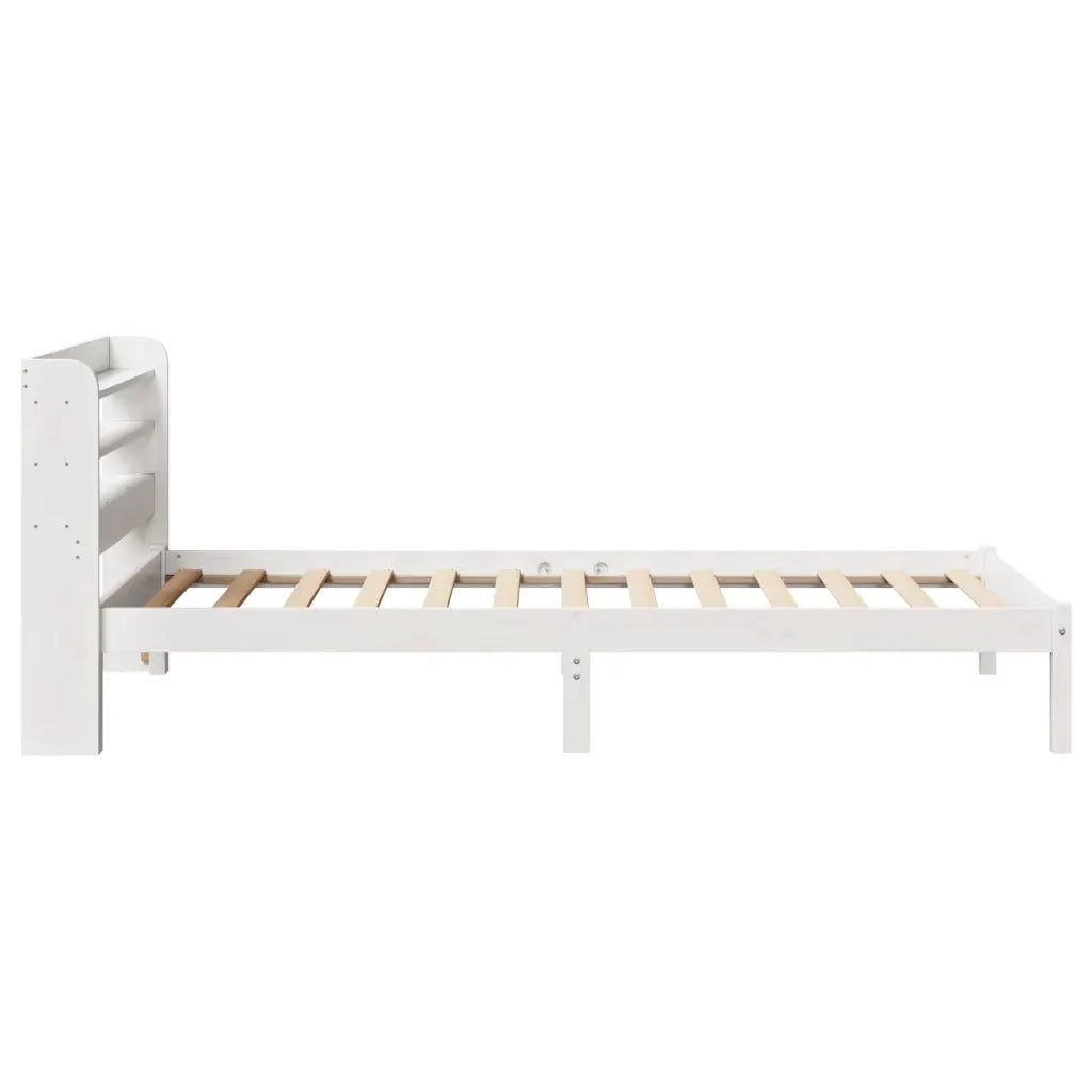 Letto senza Materasso Bianco 90x200 cm Legno Massello di Pino 3306536