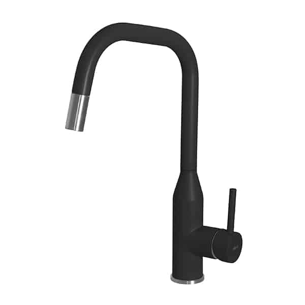 Rubinetto Miscelatore Cucina Elleci Dora Plus Keratek Plus Nero Assoluto MKKDRP86