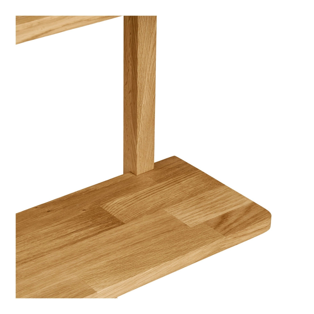 Mensola da parete Townsville in rovere massiccio 50x20x75 cm