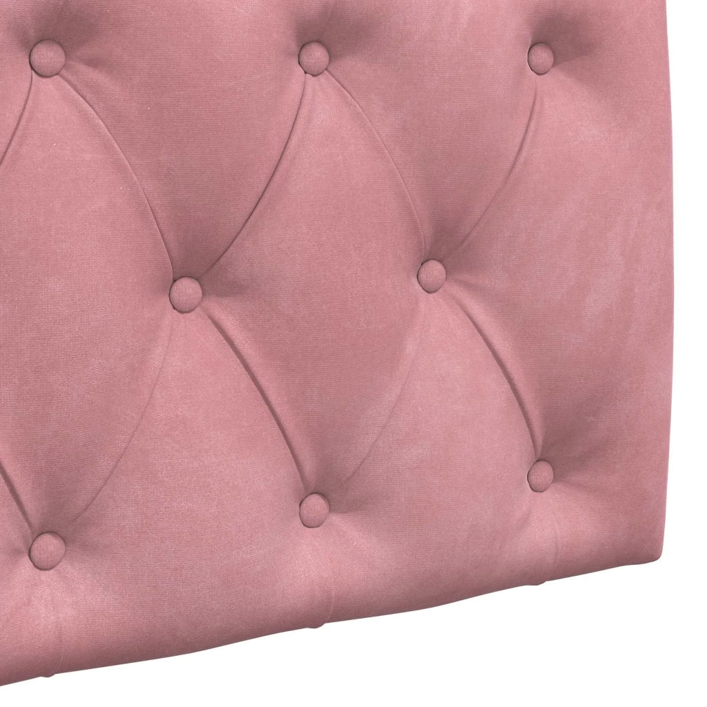 Testiera | Testata sospesa Con luce LED Rosa Velluto