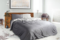 Copripiumino Matrimoniale Double Face con Federe Mitera Madreperla Beach e Prealpi