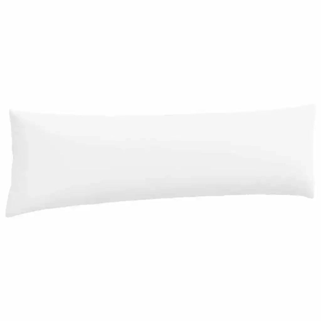 Cuscini da Divano 2 pcs Bianco 145 x 40 cm Tessuto