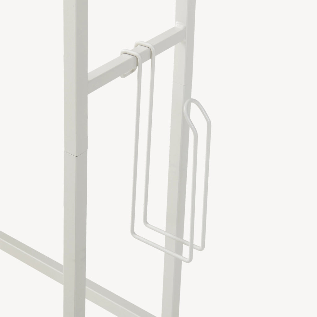 Scaffale Sopra WC Ljukhobro a 3 Ripiani Mensola da Bagno 164 x 64 x 20 cm - Grigio [en.casa]