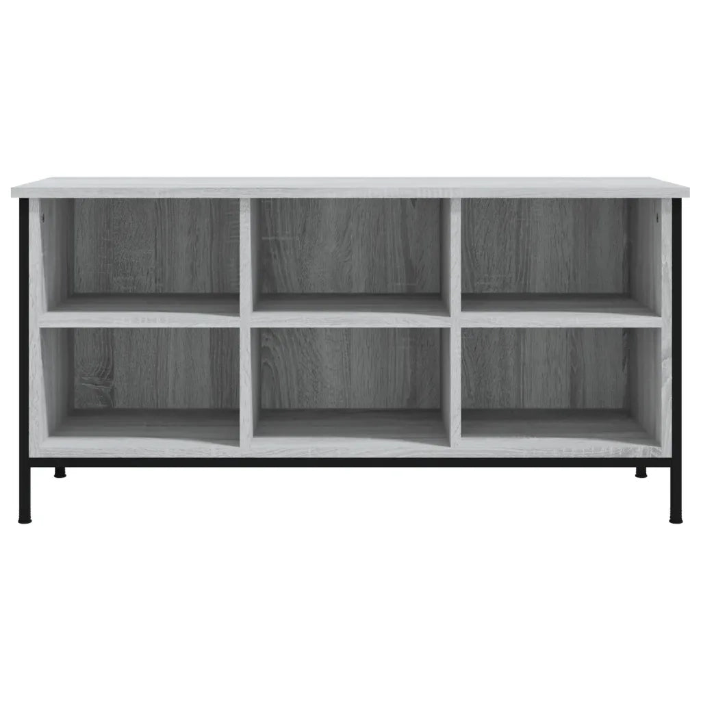 Scarpiera-Scaffale per scarpe Grigio Sonoma 100x35x50 cm in Legno Multistrato