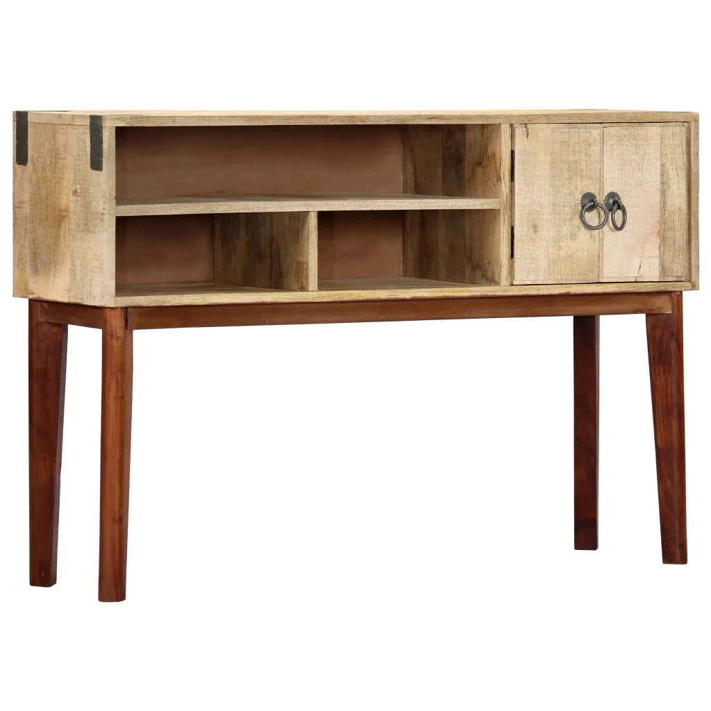 Tavolo Consolle | Tavolo d'Ingresso 115x30x76 cm in Legno Massello di Mango Grezzo