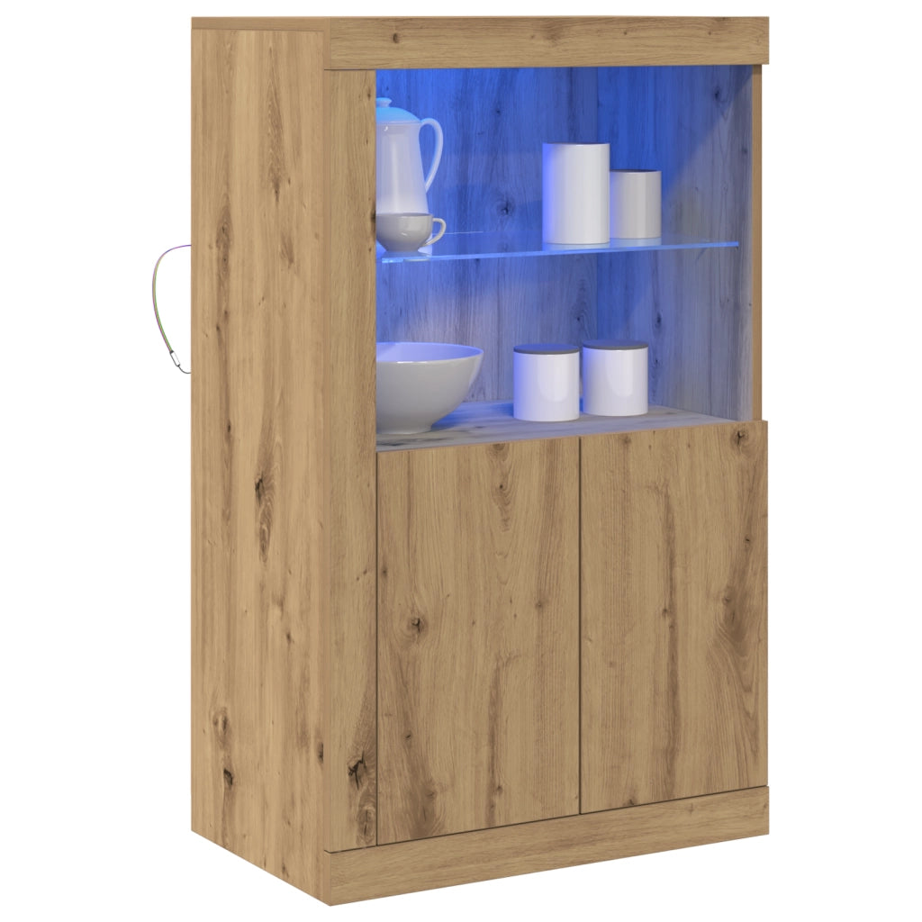 Mobile con luci LED Quercia Artisan 60,5x37x100 cm