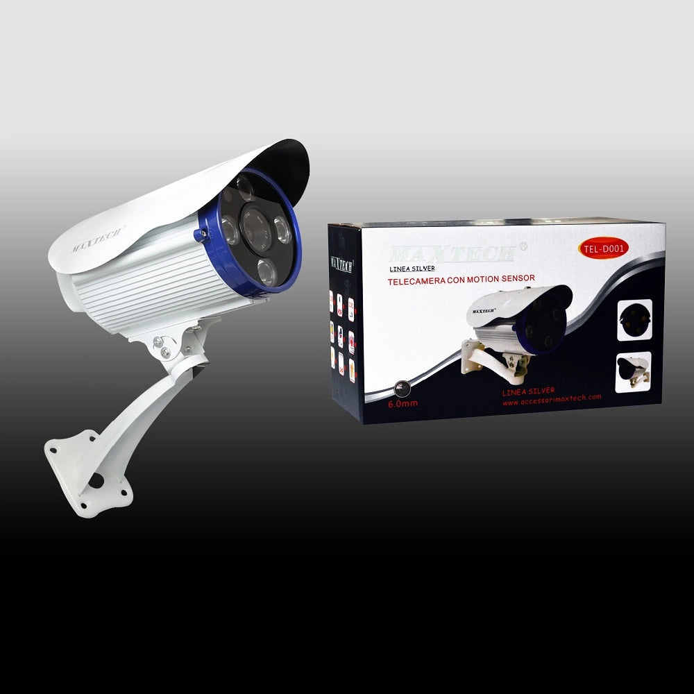 Trade Shop - Telecamera Videosorveglianza Cam Sensore Infrarossi 6mm Colori Maxtech Tel-d001 -