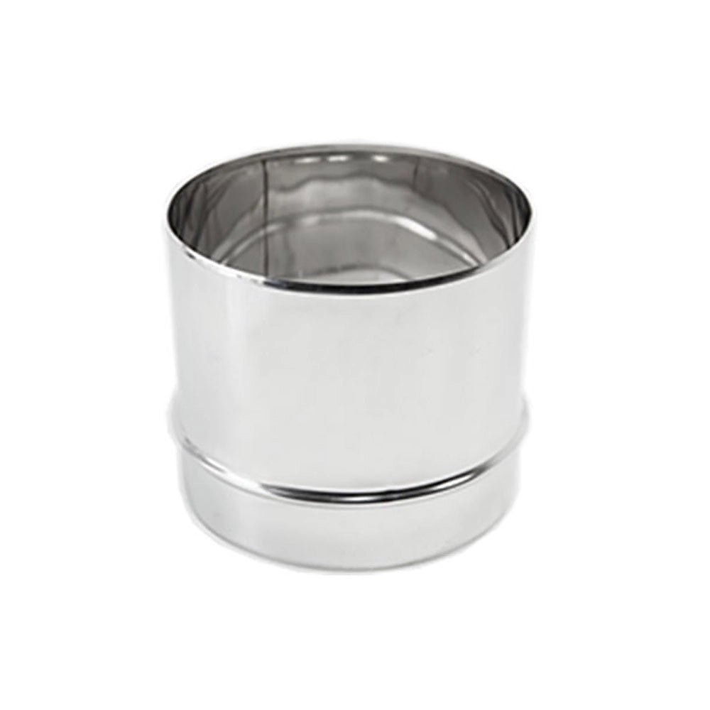 Raccordo inox m da 300mm per collegare tubo rigido a tubo flessibile