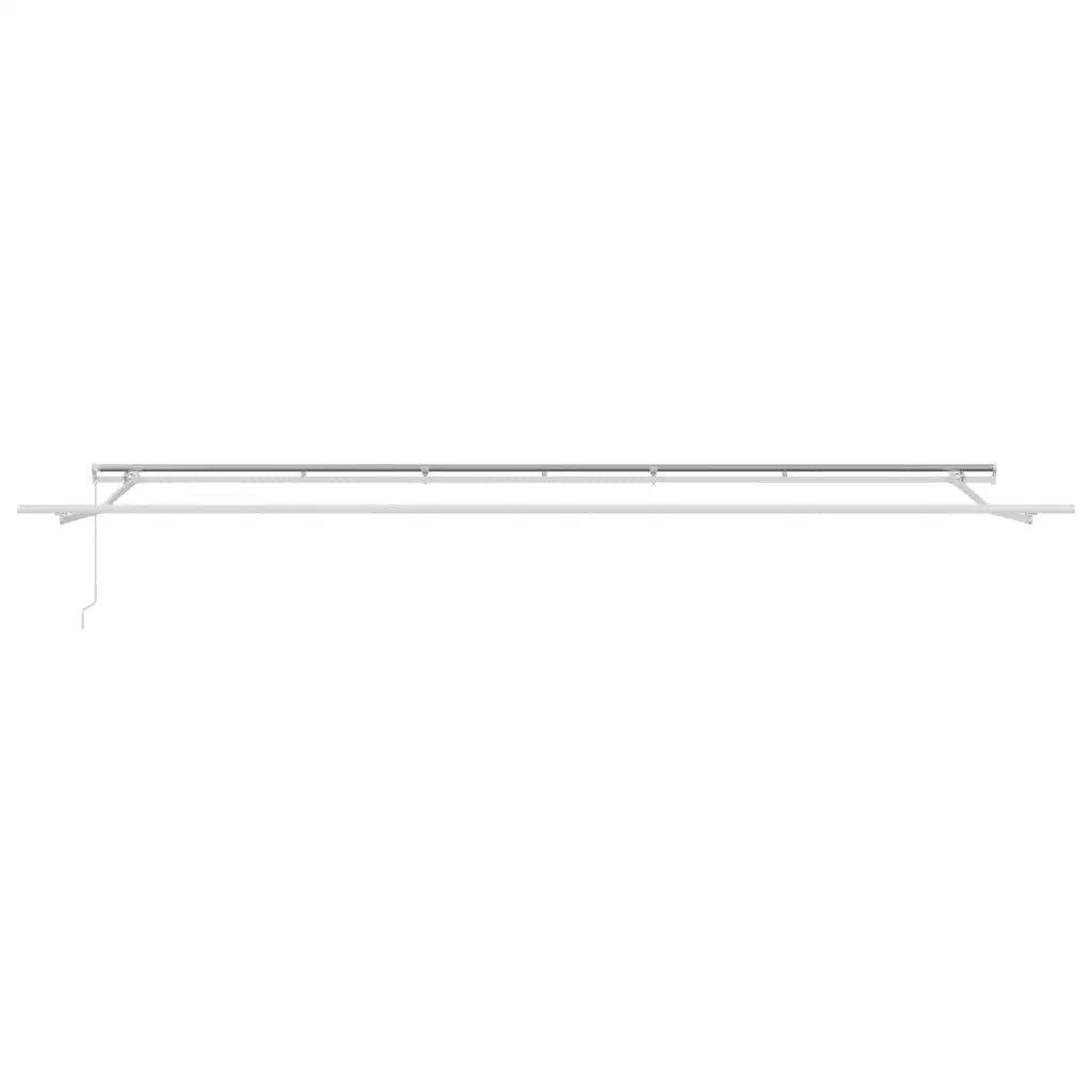 Tenda da Sole Retrattile Manuale Antracite e Bianco 600x300 cm 3216032
