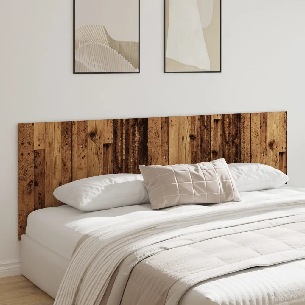 Testiera a Parete Legno Antico 240x1,5x80 cm in Truciolato 856830