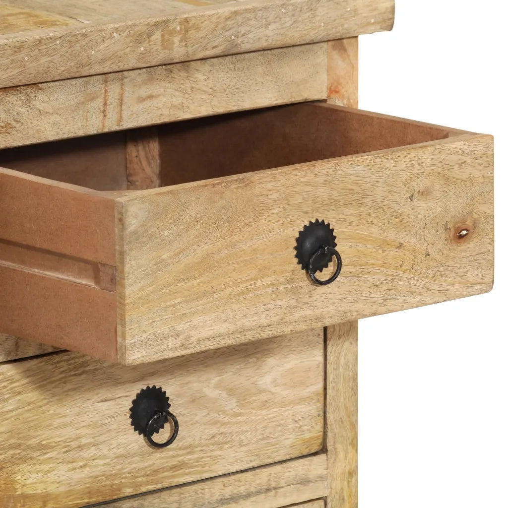vidaXL Scrivania a Colonna in Legno Massello di Mango 140x50x77 cm