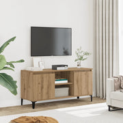Mobile TV-Credenza per TV-Console TV Rovere Artigianale 102x35x50 cm in Legno Multistrato 390507