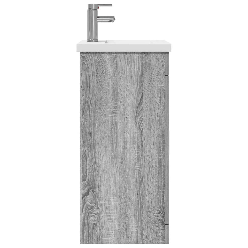 Mobile da bagno con lavabo Sonoma grigio 42 x 40 x 84,5 cm 890677