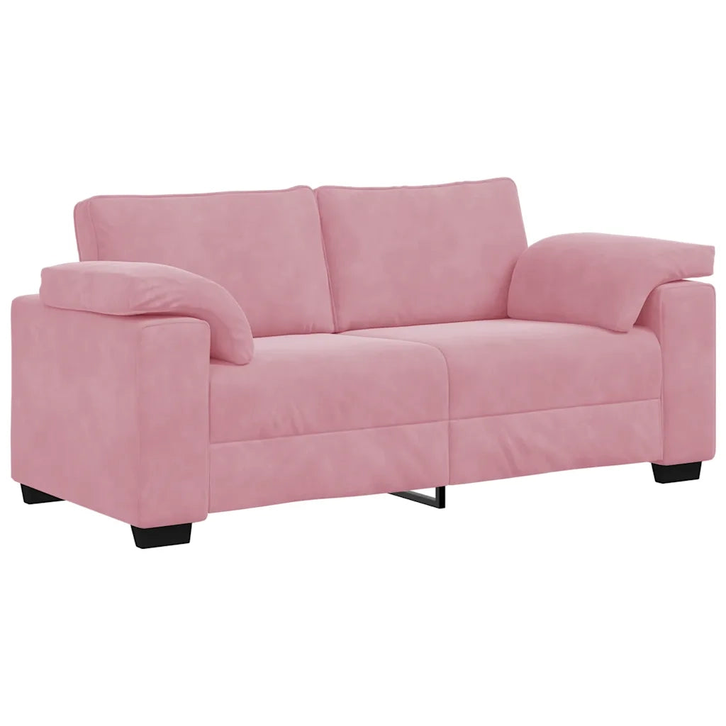 Divano Divanetto Rosa 140 cm in Velluto