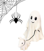 Decorazione di Halloween per bambini, statuetta di cagnolino spaventapasseri, cagnolino di Halloween, decorazione di Halloweenspaventapasseri con cagnolino, nuove decorazioni di Halloweenspaventapasseri per bambini 2024