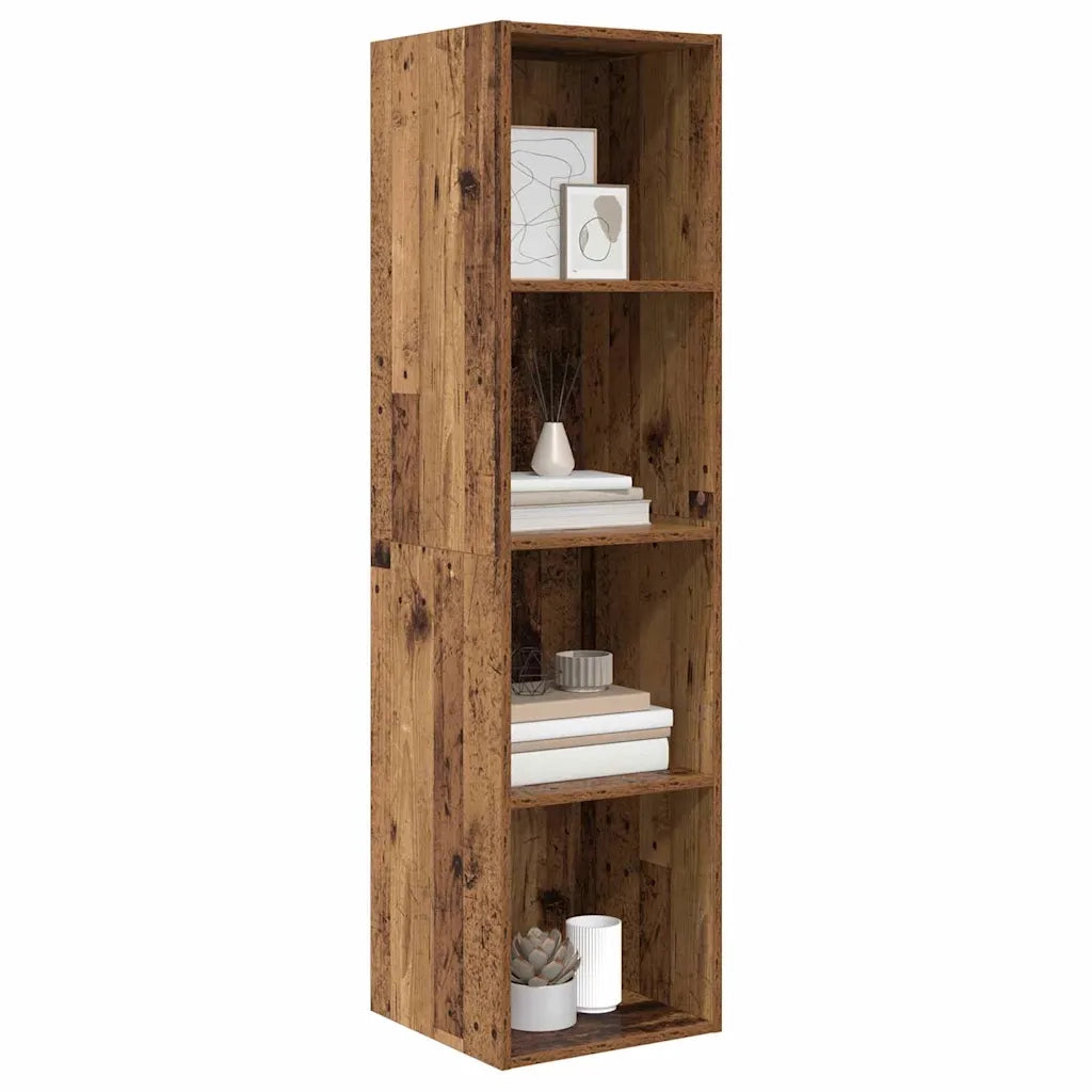 vidaXL Mobile TV da Muro Legno vecchio 37 x 37 x 142.5 cm