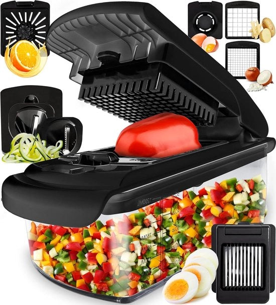Multiuso per Verdure 8 in 1 Nero