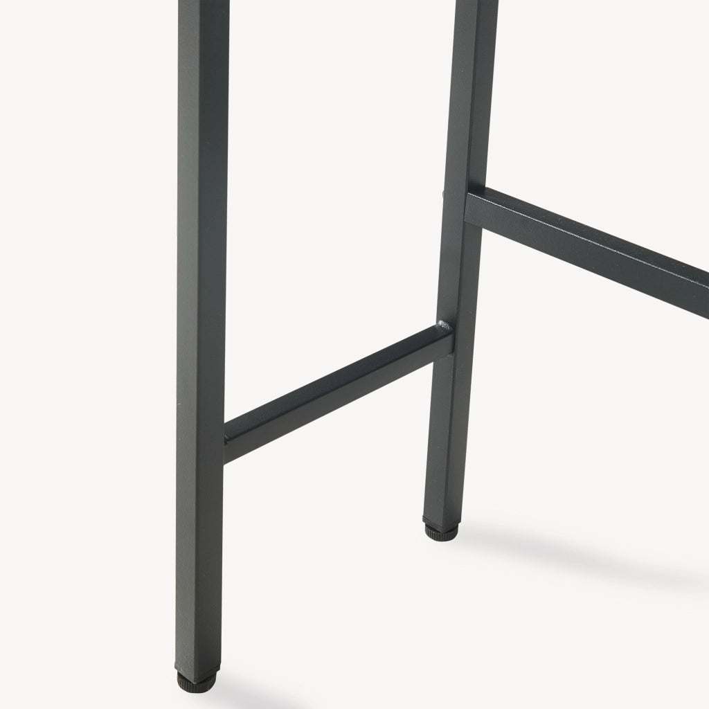 Scaffale Sopra WC Ljukhobro a 3 Ripiani Mensola da Bagno 164 x 64 x 20 cm - Nero [en.casa]
