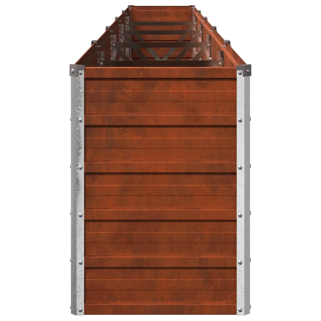 Letto rialzato da giardino Ruggine 400 x 40 x 55 cm cartone 8006281