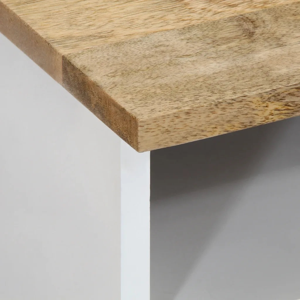vidaXL Tavolino da Salotto 80x54x40 cm in Legno Massello di Mango