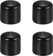 Set di 4 cappucci in gomma per tubi di 40 mm - Nero - Protezioni per mobili con copertura per viti