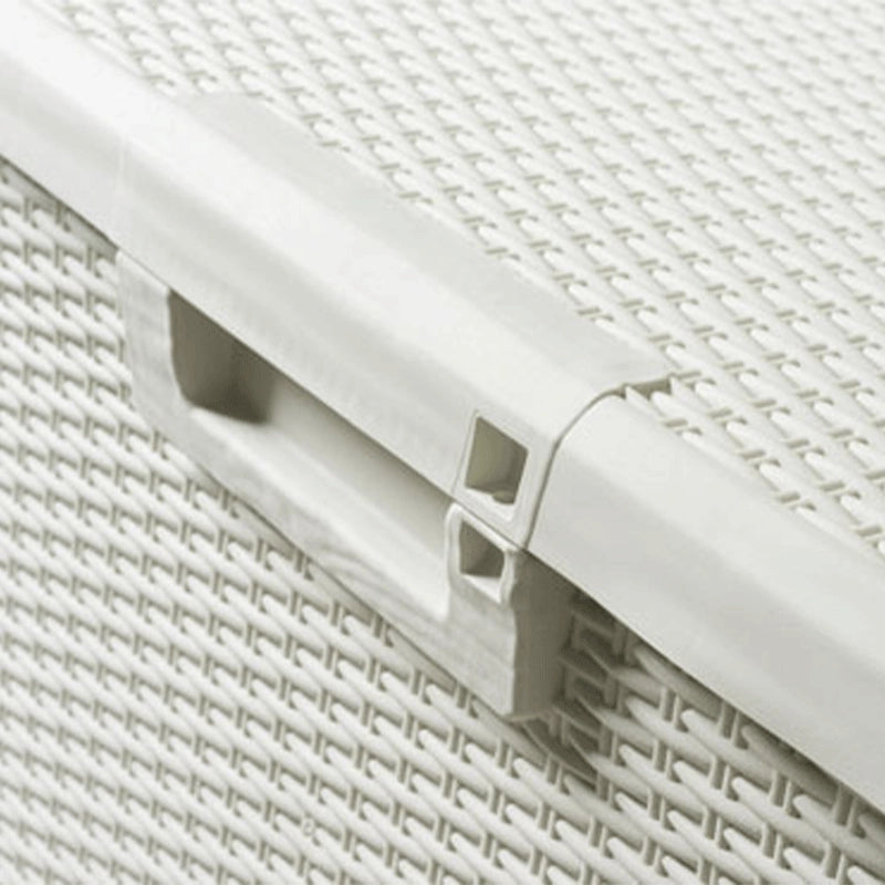 Cassa panca da giardino SANTORINI - 550L - Bianco