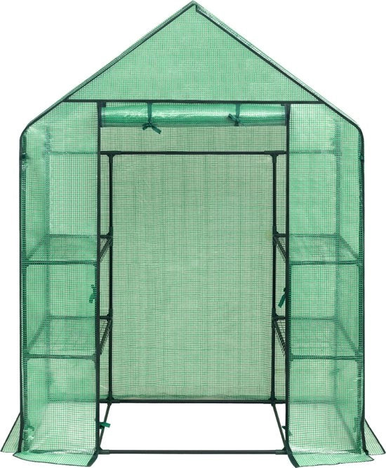 Mini Indoor Greenhouse 6 Righ Cells - Mini Greenhouse with Film - Wall Planter UV Resistant - Green 

(assumed translation of "Tuinkas Muurkas" to "Wall Planter")