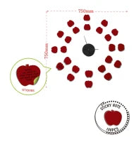 Sticker Da Muro Orologio Apples Con Post-It Cm 75X75